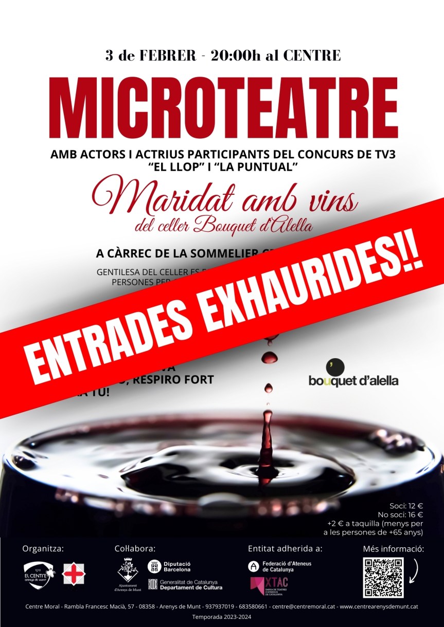 Microteatre maridat amb&nbsp;vins
