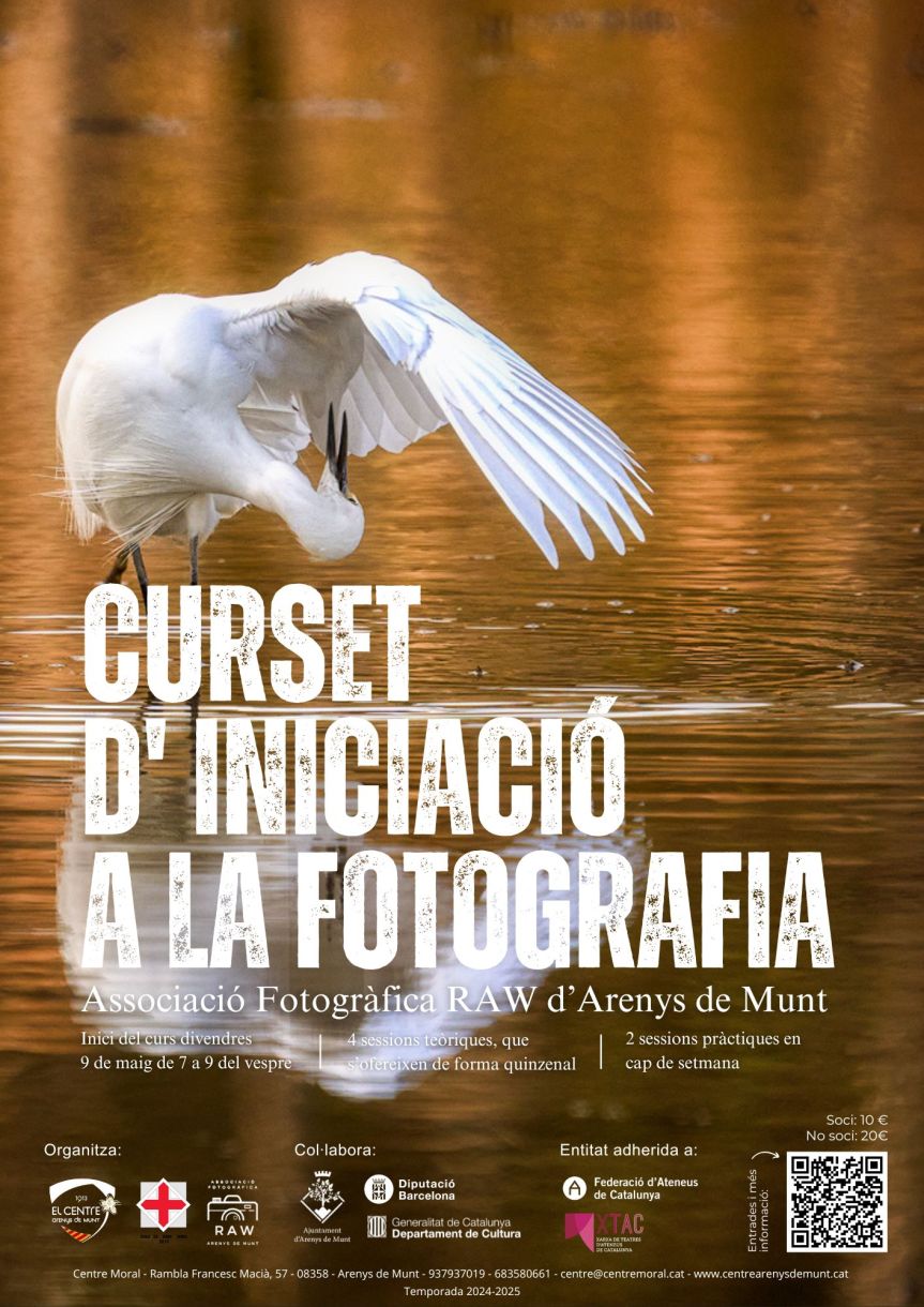 Curset d’iniciació a la&nbsp;fotografia