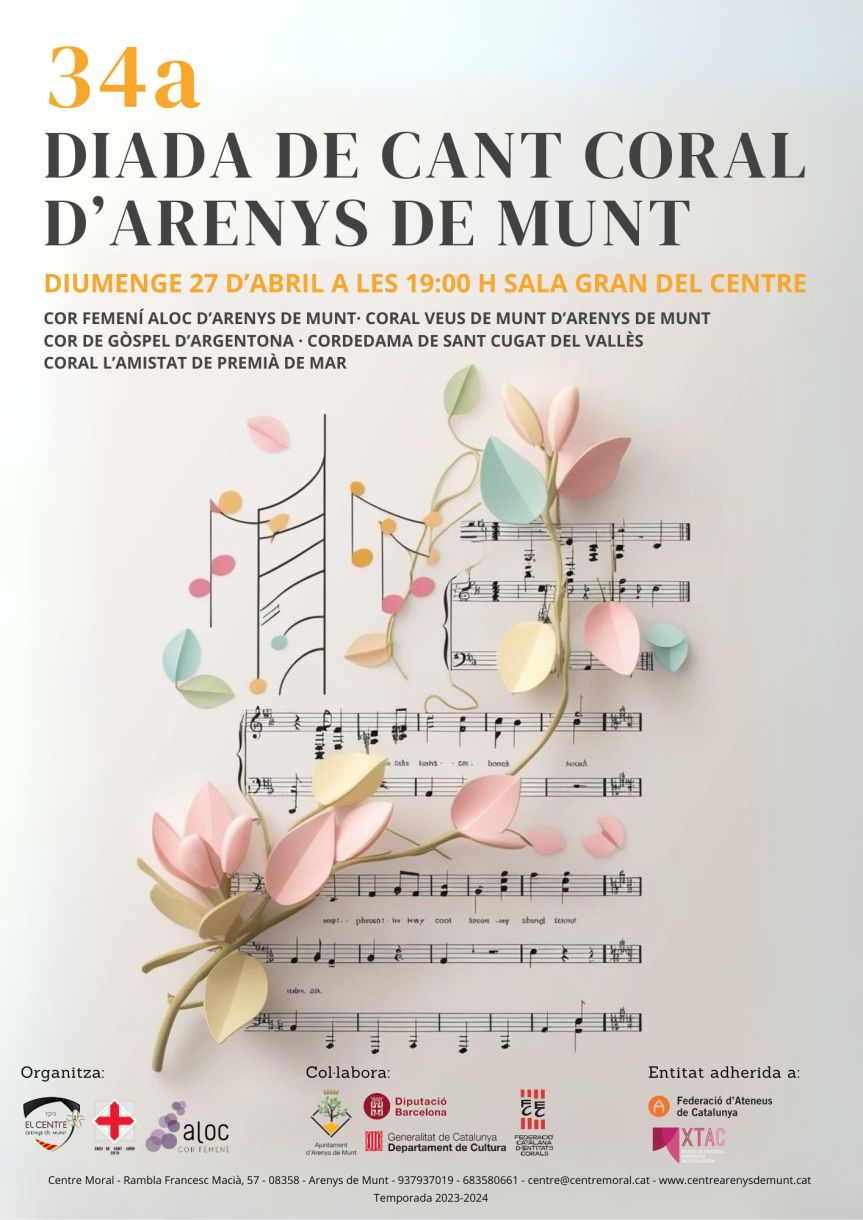 34º Diada de Cant Coral d’Arenys de&nbsp;Munt