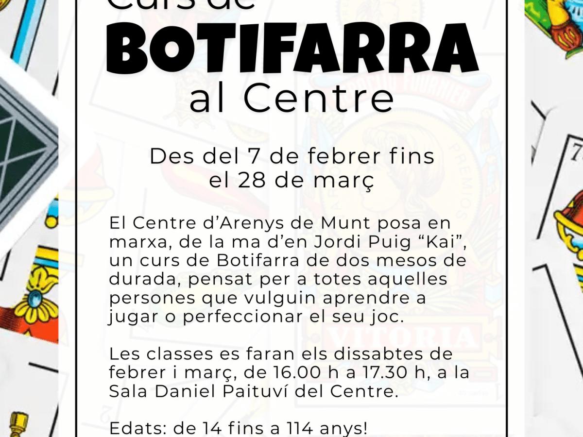 Curs de Botifarra al&nbsp;Centre
