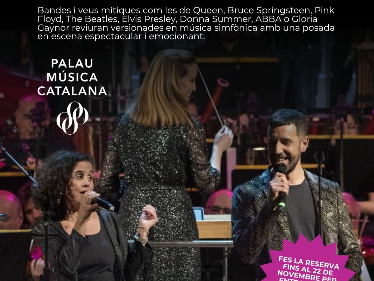 SORTIDA CULTURAL AL PALAU DE LA MÚSICA: POP-ROCK&nbsp;SIMFONIC